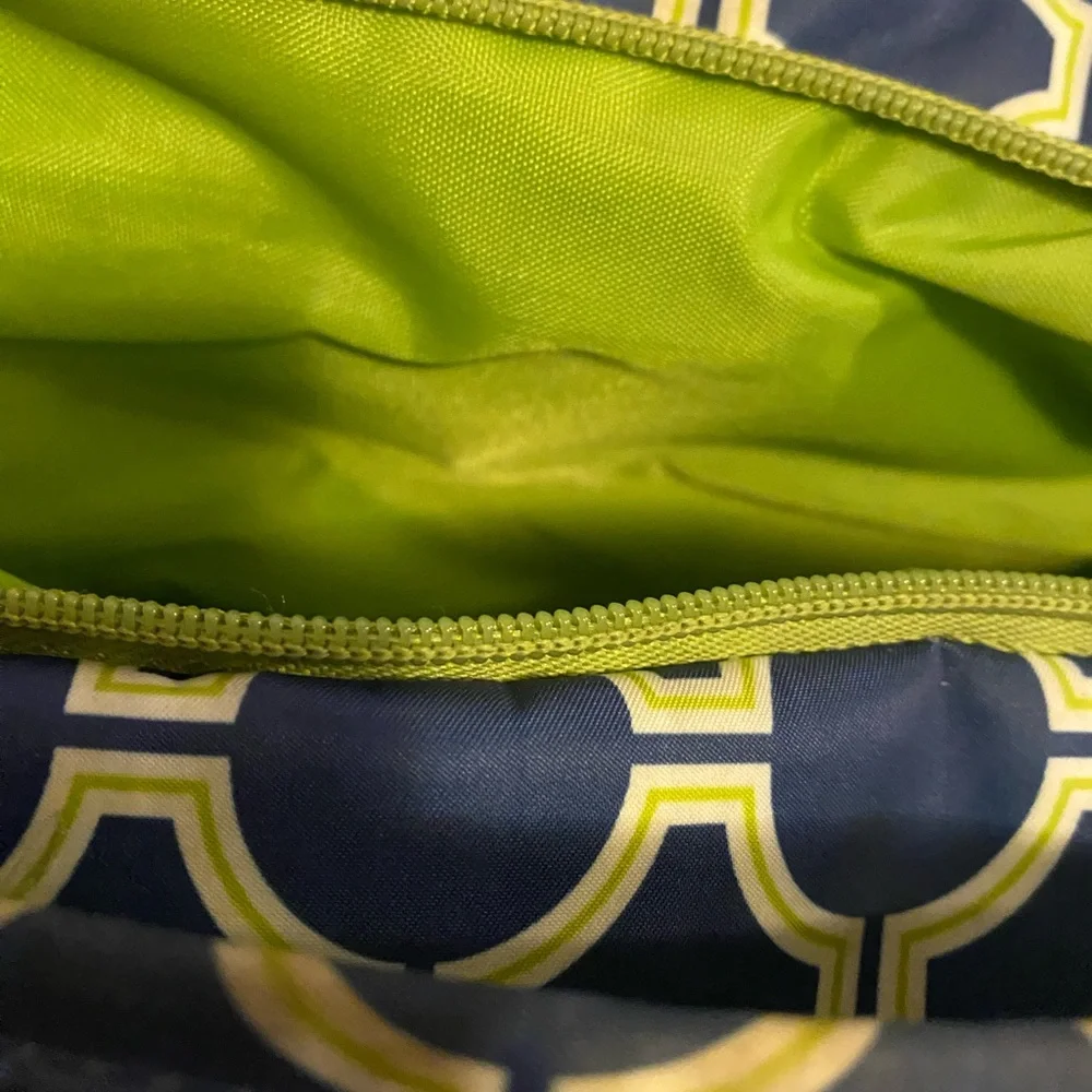 JuJuBe Backpack Green and Blue Diaper Bag Used